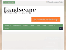 Tablet Screenshot of landscapephotographymagazine.com